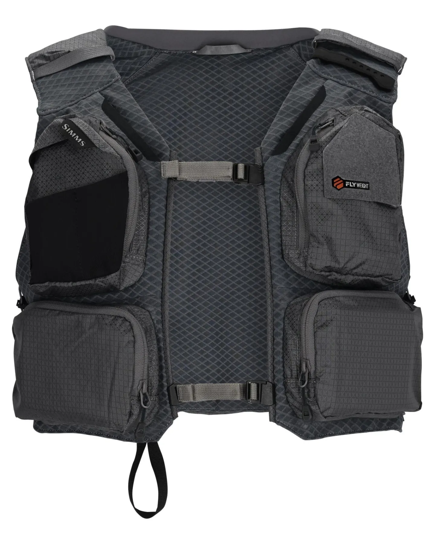 Hot Simms Fishing Flyweight Fishing Vest Smoke