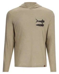 Sale Simms Fishing Limited Edition - Abaco Glades Hoody Stone Heather Abaco