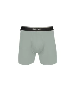 New Simms Fishing Men's Cooling Boxer Brief Sterling