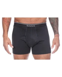 New Simms Fishing Men's Cooling Boxer Brief Sterling