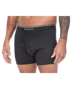 New Simms Fishing Men's Cooling Boxer Brief Sterling