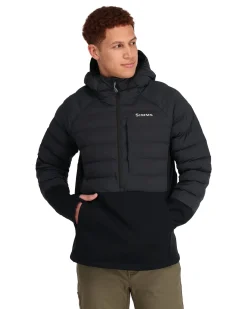 Clearance Simms Fishing Men's ExStream Pull Over Insulated Hoody Black