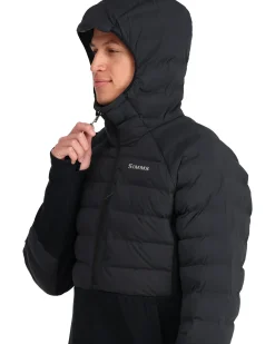 Clearance Simms Fishing Men's ExStream Pull Over Insulated Hoody Black