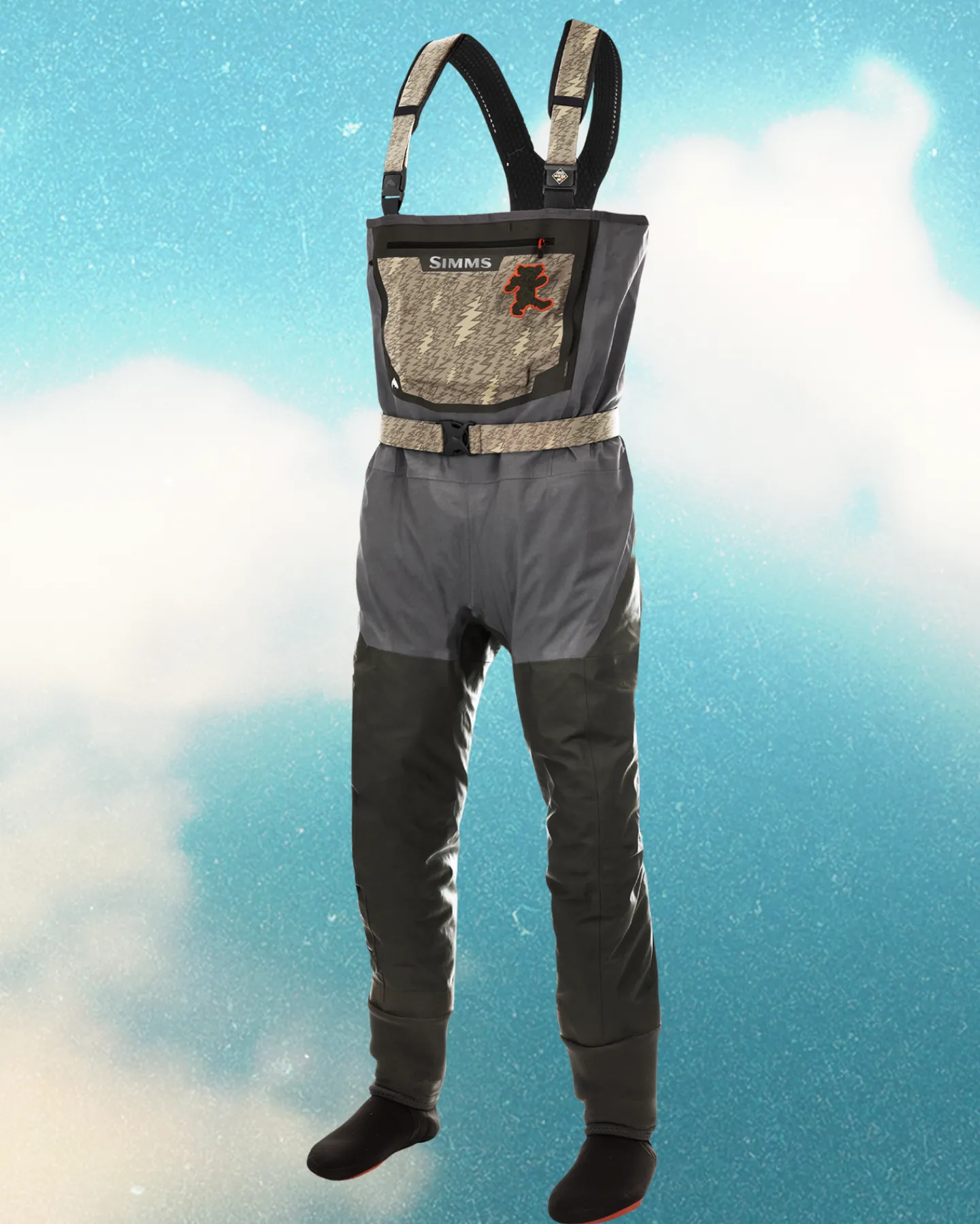 Outlet Simms Fishing Men's Grateful Dead G3 Guide Waders Mosquitos