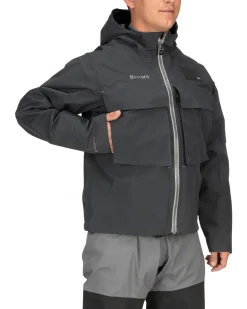 Simms Fishing Men's Guide Classic Wading Jacket Carbon