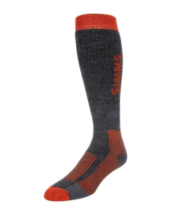 Sale Simms Fishing Men's Merino Midweight OTC Socks Carbon