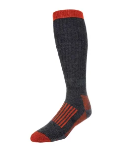 Clearance Simms Fishing Men's Merino Thermal OTC Socks Carbon