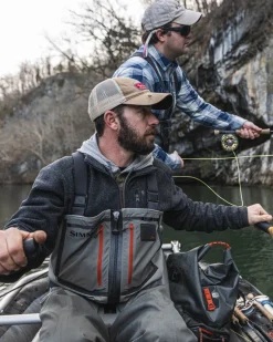 Discount Simms Fishing Men's Rivershed-Full Zip Fleece
