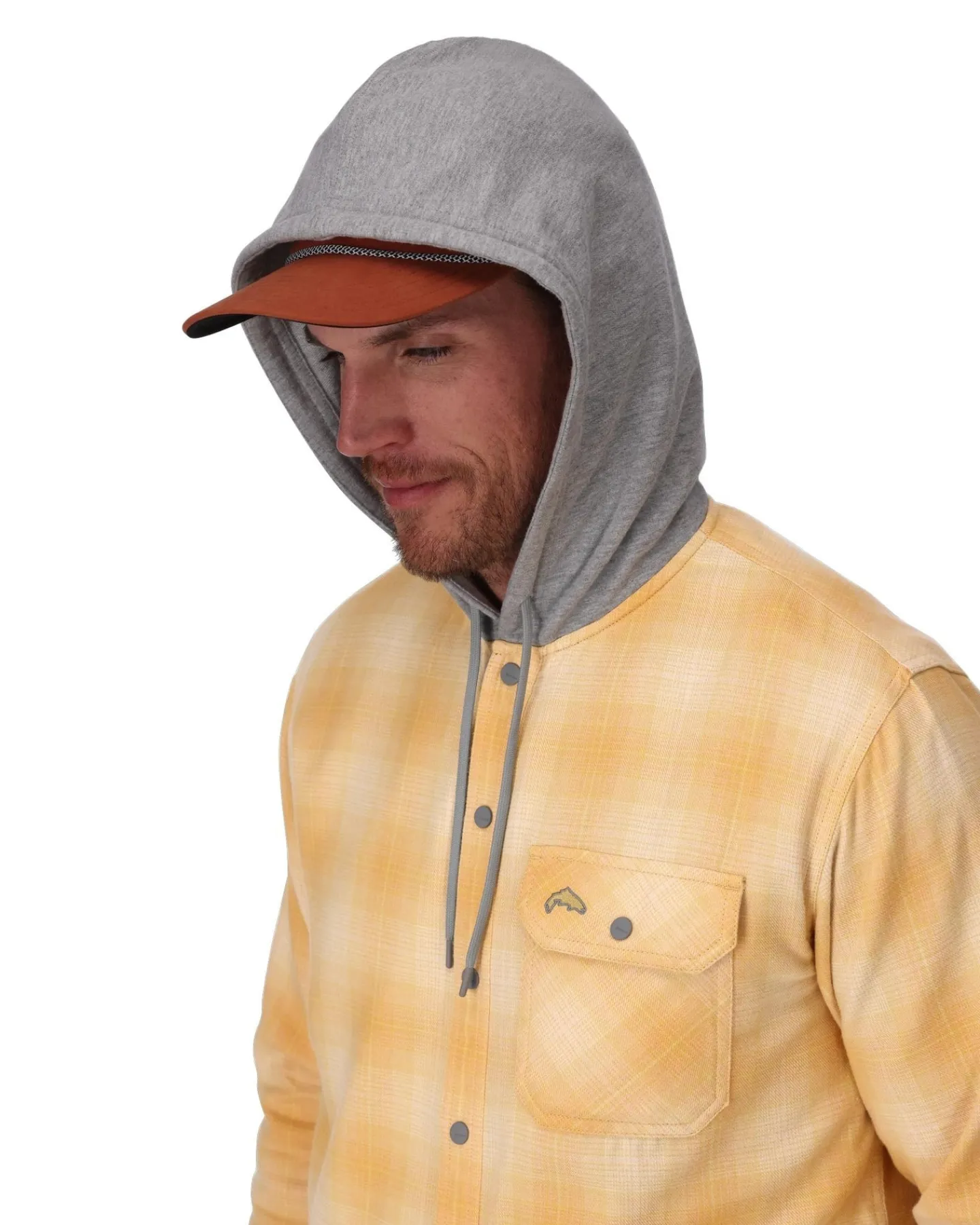 Best Simms Fishing Men's Santee Flannel Hoody