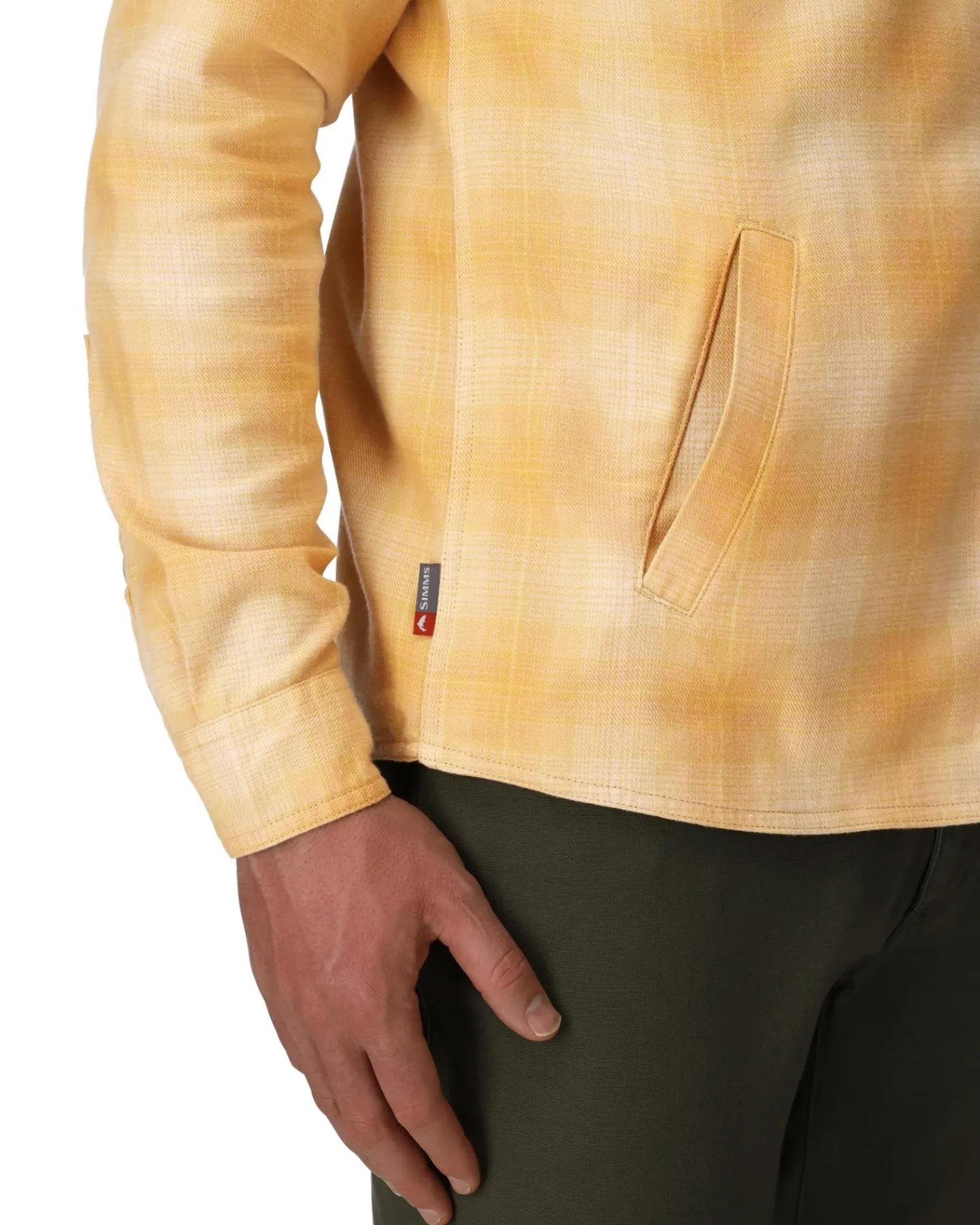 Best Simms Fishing Men's Santee Flannel Hoody