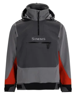 New Simms Fishing Men's Splash Cast Fishing Jacket Steel