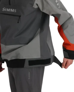 New Simms Fishing Men's Splash Cast Fishing Jacket Steel