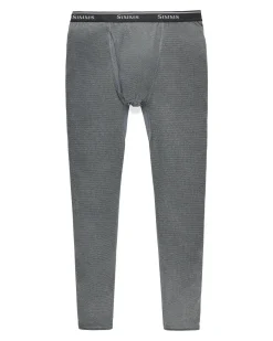 New Simms Fishing Men's Strata 160 Baselayer Bottom Dark Grey Heather