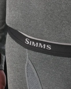 New Simms Fishing Men's Strata 160 Baselayer Bottom Dark Grey Heather