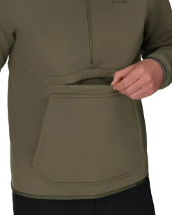 Clearance Simms Fishing Men's Strata 330 Half-Zip Midlayer Hoody
