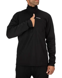Discount Simms Fishing Men's Thermal Qtr Midlayer Zip Top