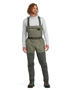 Hot Simms Fishing Men's Tributary Waders - Stockingfoot Basalt