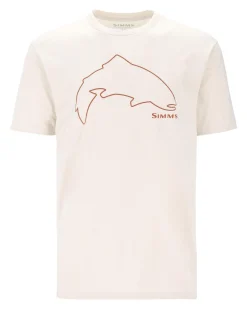 New Simms Fishing Men's Trout Outline T-Shirt
