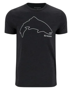 New Simms Fishing Men's Trout Outline T-Shirt