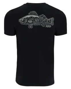 Best Simms Fishing M’s Walleye Scene T-Shirt Black