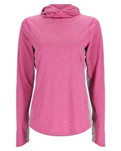 New Simms Fishing s Women's Bugstopper® SolarFlex® Hoody Fuchsia Heather