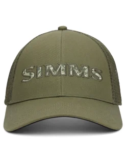 New Simms Fishing Single Haul Trucker - Back Eddy Camo Fill