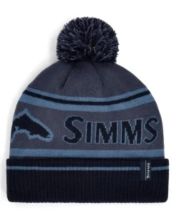 New Simms Fishing Tip-Up Pom Beanie