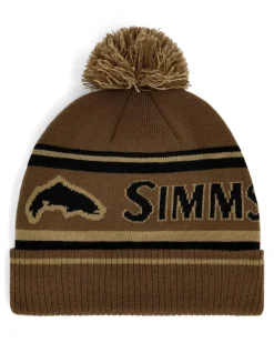New Simms Fishing Tip-Up Pom Beanie