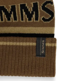 New Simms Fishing Tip-Up Pom Beanie
