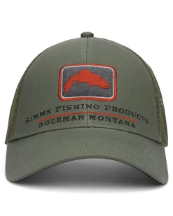 Discount Simms Fishing Trout Icon Trucker Hat