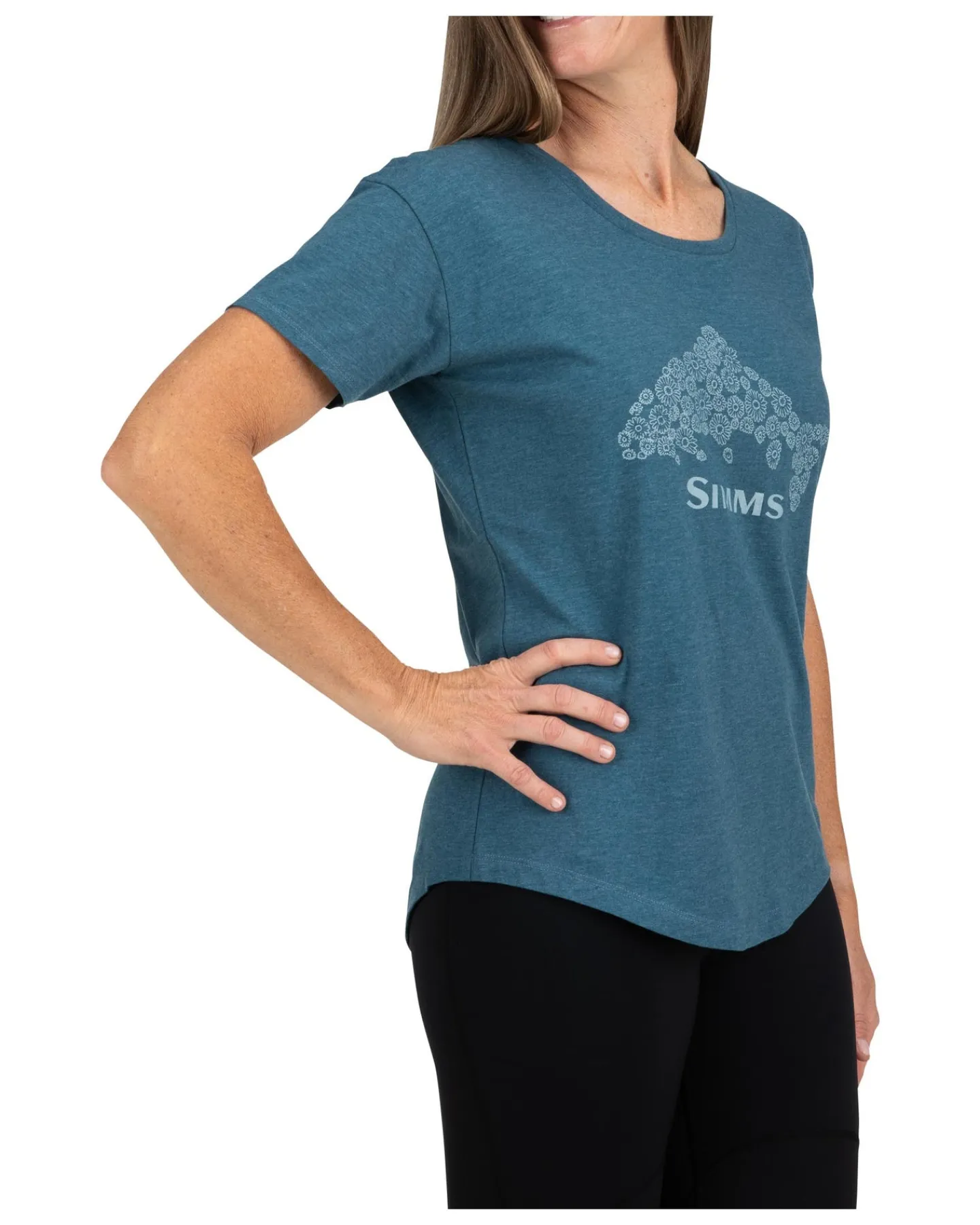 Outlet Simms Fishing Women's Floral Trout T-Shirt