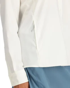 New Simms Fishing Women's Isle Shirt White