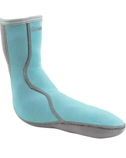 Hot Simms Fishing Women's Neoprene Wading Socks Aqua