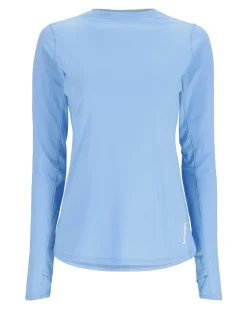 Discount Simms Fishing Women's SolarFlex® Crew Cornflower