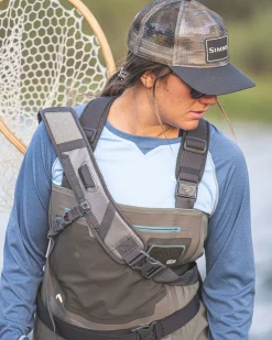 Outlet Simms Fishing Women's Sun Shirt Cornflower Heather