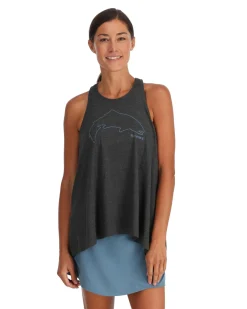 Outlet Simms Fishing Women's Trout Outline Tank Top